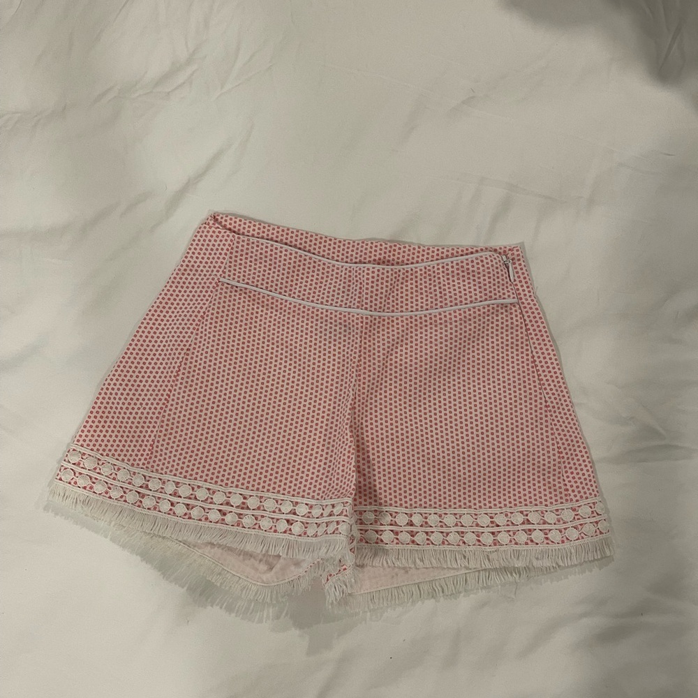 Bella Bliss Pink Lace Trim Shorts Girls Size 6